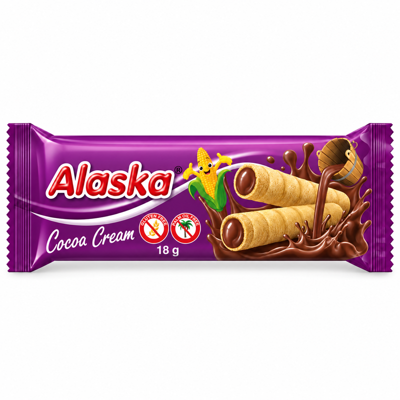 Alaska Cocoa Cream Rolls 48 X 18 G