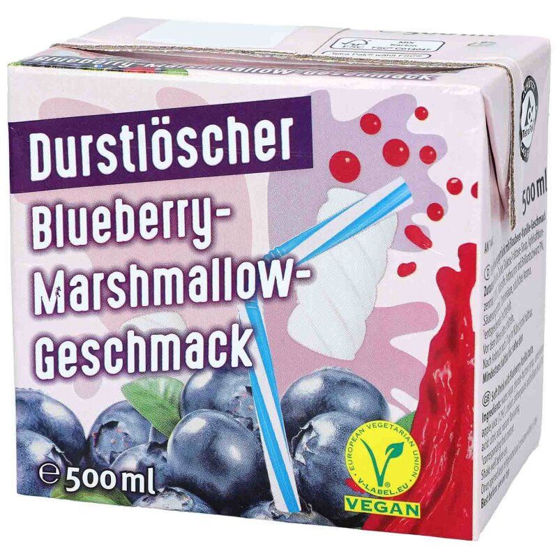 Durstlöscher Blåbär & Marshmallow 12 × 0,5 L