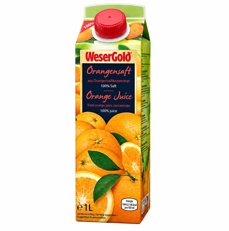 Wesergold Orange 8 X 1 L