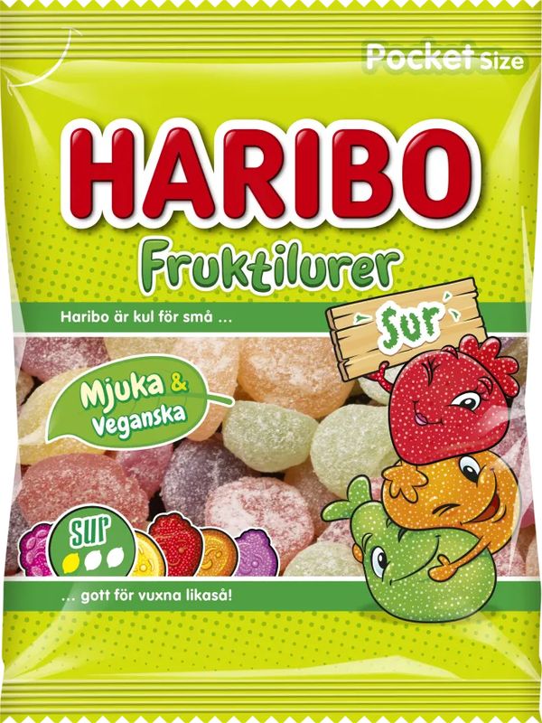 Haribo Fruktilurer Sour 24 X 75 G
