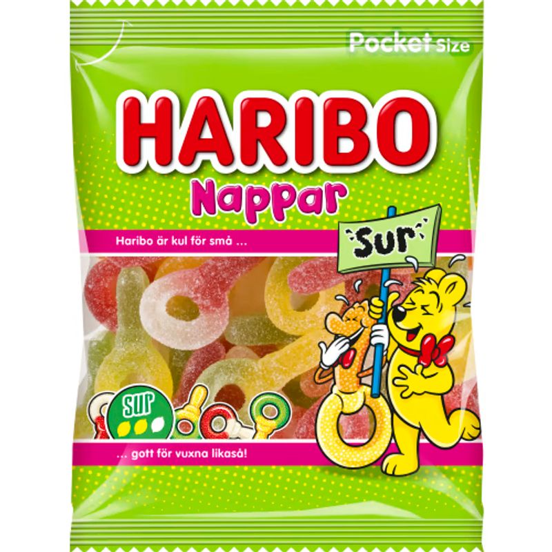 Haribo Nappar Sour 22 X 80 G