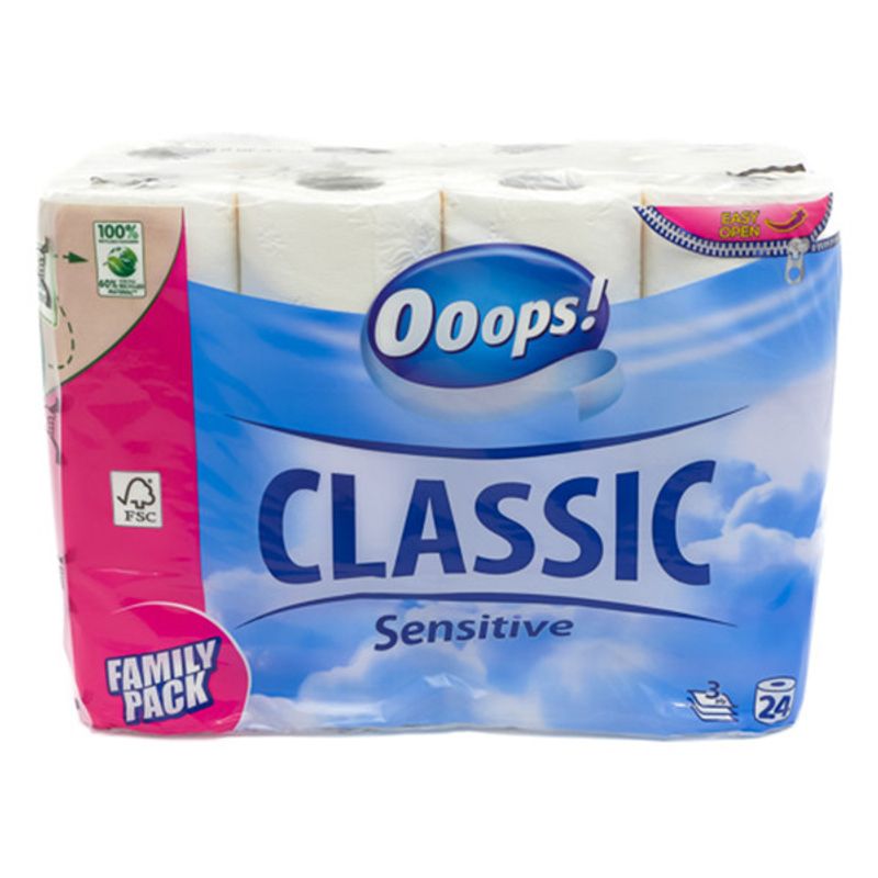 Ooops! Toalettpapper 4 X 24-P 3 Lager