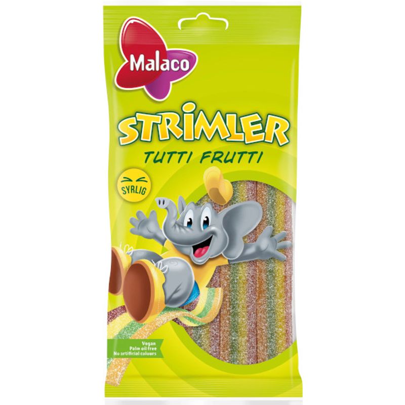 Malaco Tutti Frutti Strimler 30 X 80 G