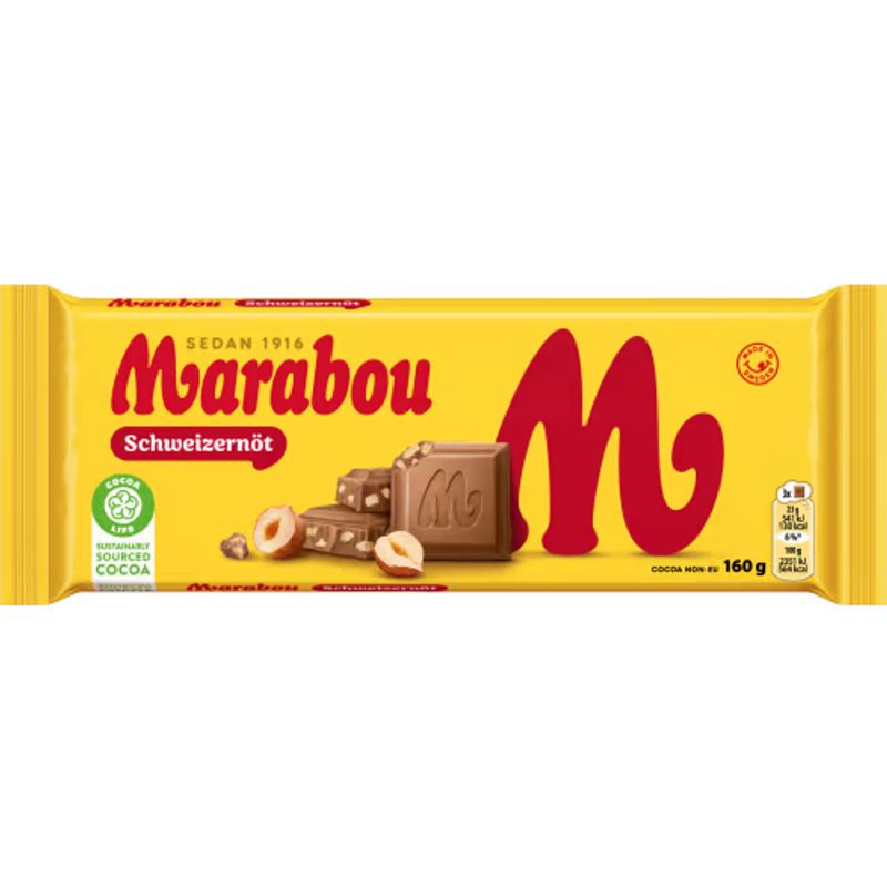 Marabou Schweizernöt 15 X 160 G