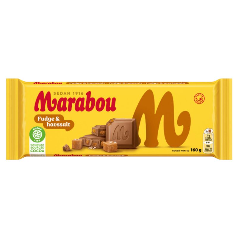 Marabou Fudge & Havssalt 15 X 160 G