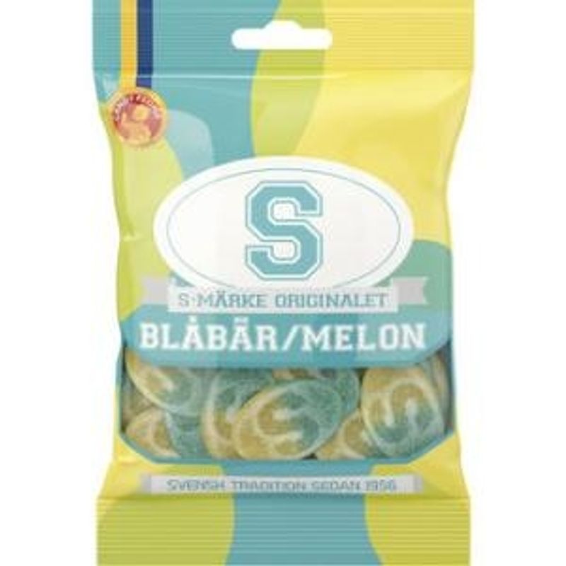 S-Märke Blåbär/Melon 18 X 80 G