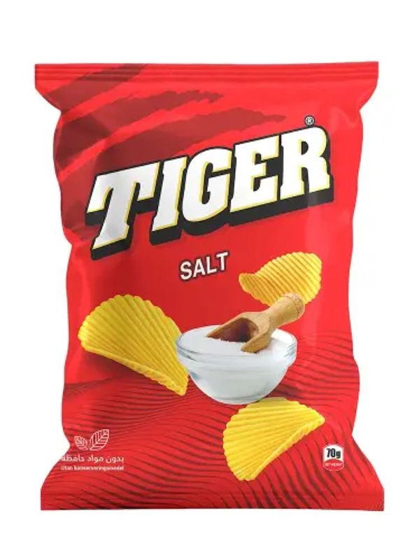 Tiger Chips Salt 12 X 70 G