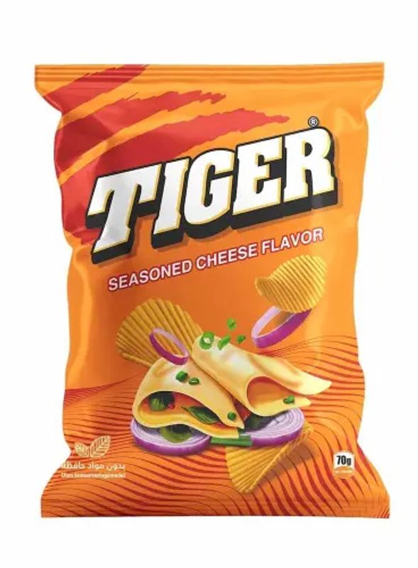 Tiger Chips Cheese 12 X 70 G