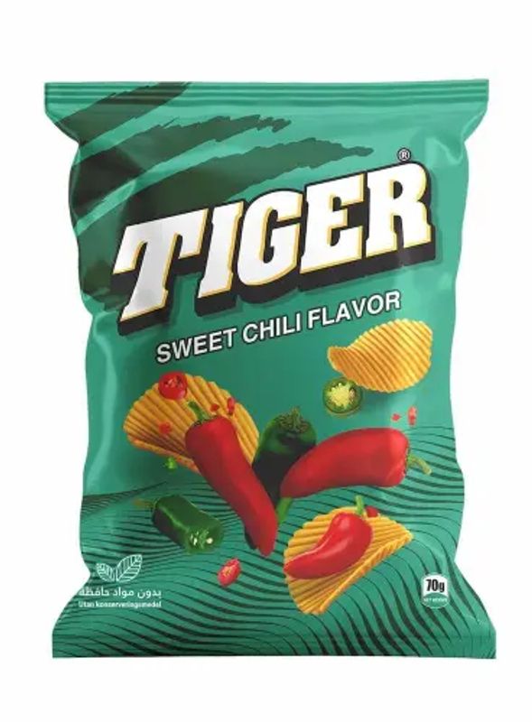 Tiger Chips Sweet Chilli 12 X 70 G