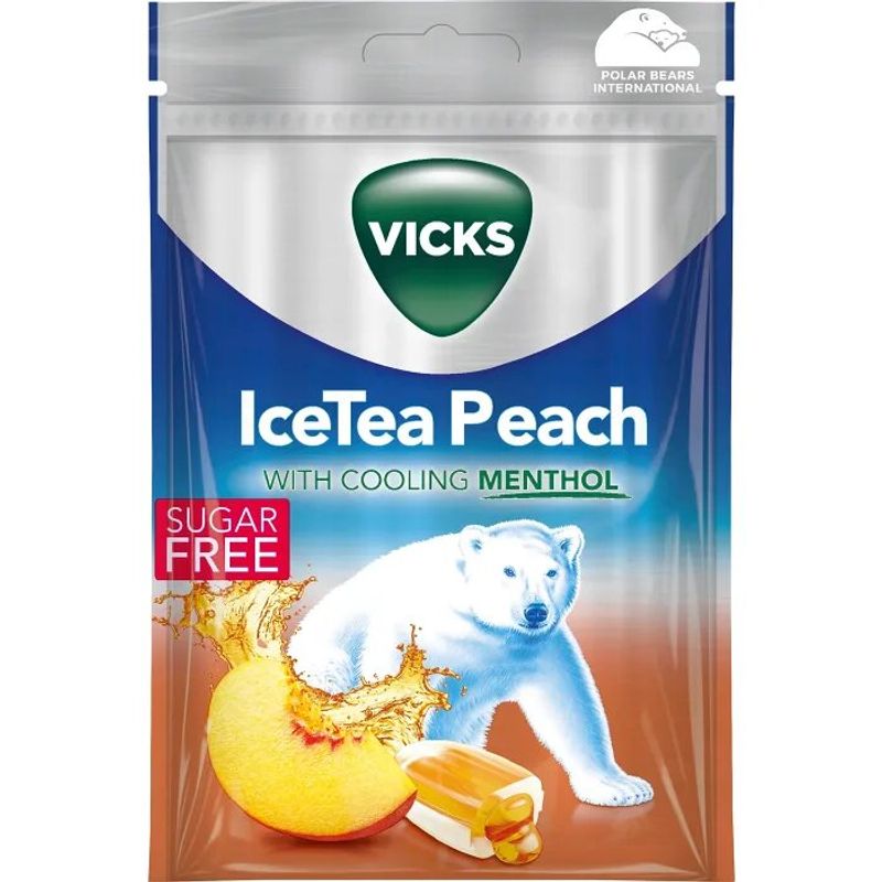 Vicks Ice Tea Peach SF 20 X 72 G