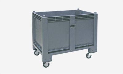 Pallcontainer m. hjul 1200x800x1020