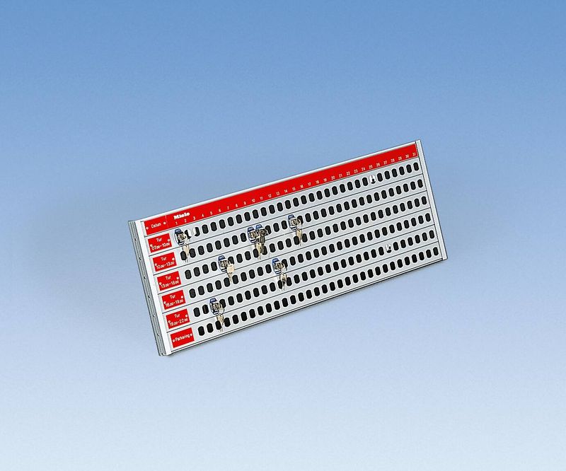 Miele Professional Bokningstavla Röd 2-pass