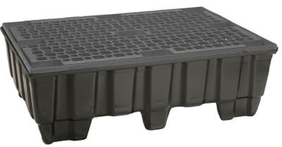Miljöpall, HD-PE m. plastgaller 1220x820x420