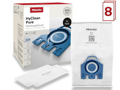 Miele 8 dammsugarpåsar HyClean Pure GN