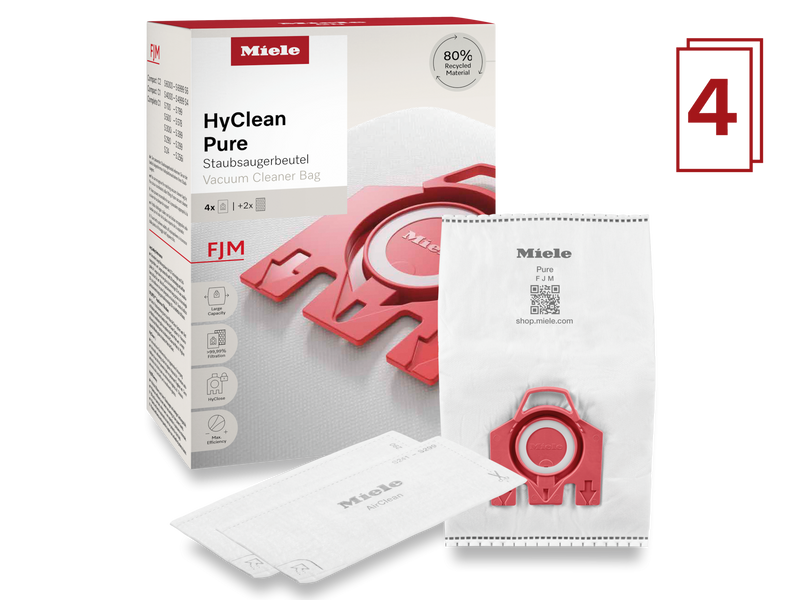 Miele 8 dammsugarpåsar HyClean Pure FJM