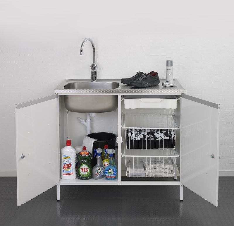 Contura Steel Tvättbänk CABL 10 med två dörrar