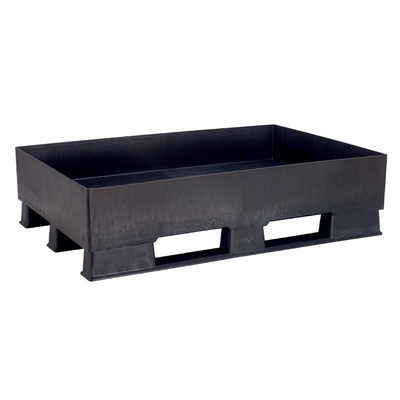 Skyddspall 1200x800x315mm, 140 Liter, Svart