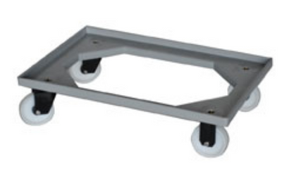 Backvagn 2 svängbara, 2 fasta hjul ö mittdel, max 250kg 620x420x155