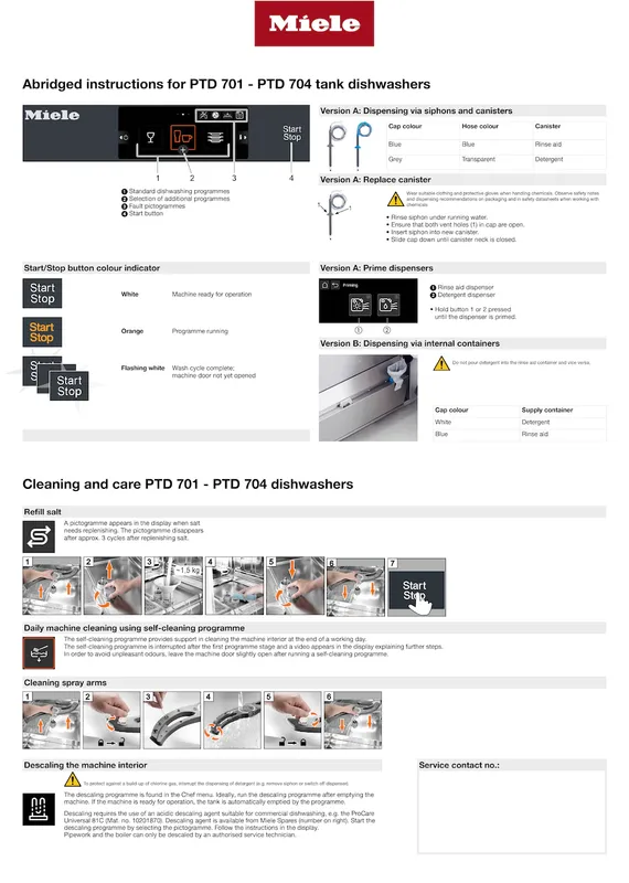Miele Professional Tank-diskmaskin PTD 703
