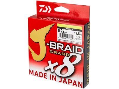 Daiwa J-Braid Grand X8 135m 'Yellow'