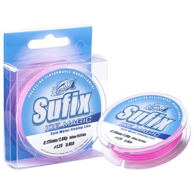 Sufix Ice Magic - 50m - Vit/Rosa - 0,245mm