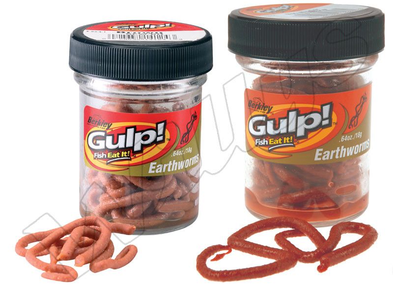 Gulp Earthworm (Daggmask) - Brun