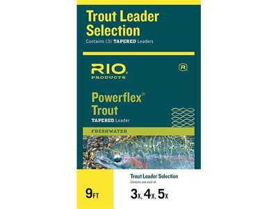 RIO Powerflex Trout Leader Selection - 9' - 3-p - 3X/4X/5X