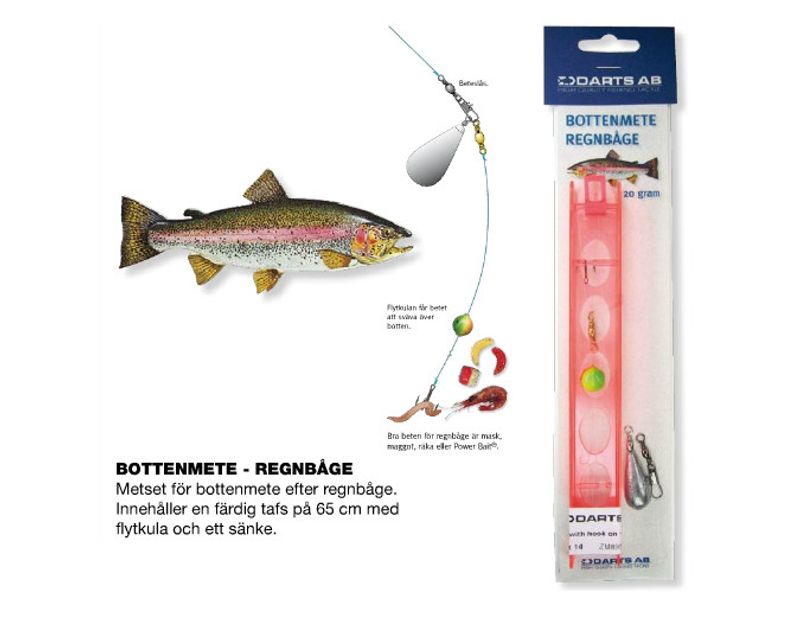 Bottenmete Regnbåge Trekrok - 20g