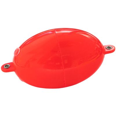 Kastflöte Buldo Oval - 45 mm - Röd/Vit