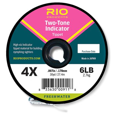 RIO Two Tone Indicator Tippet 30yds - 4X - 0,17mm