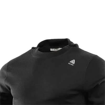 Aclima Men's Warmwool Hoodsweater - Jet Black