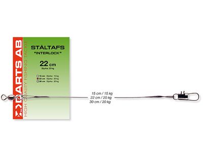 Darts ståltafs Interlock - 3p