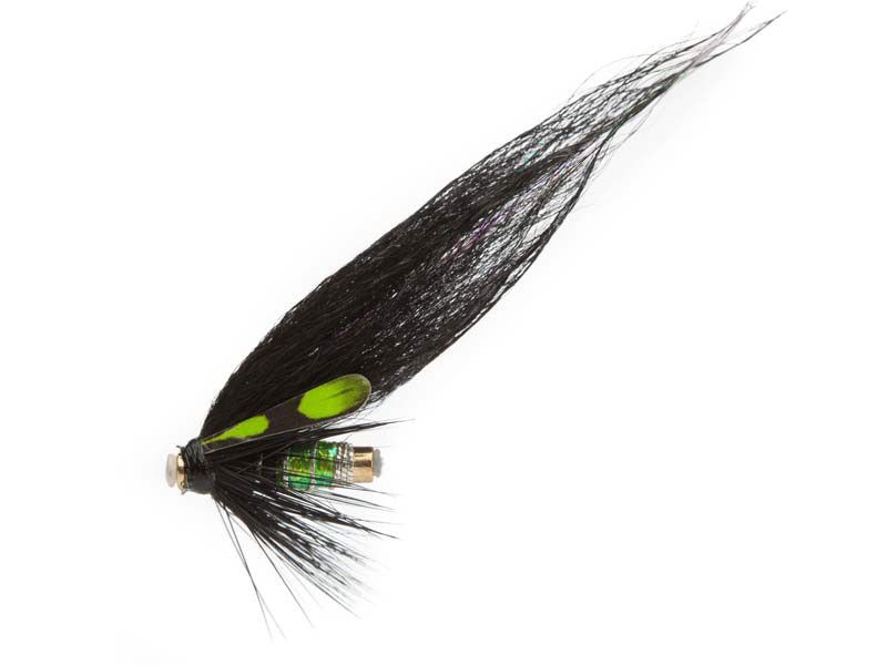 Tubfluga Etterbutten - Black/Lime - US Tube - Large 6cm