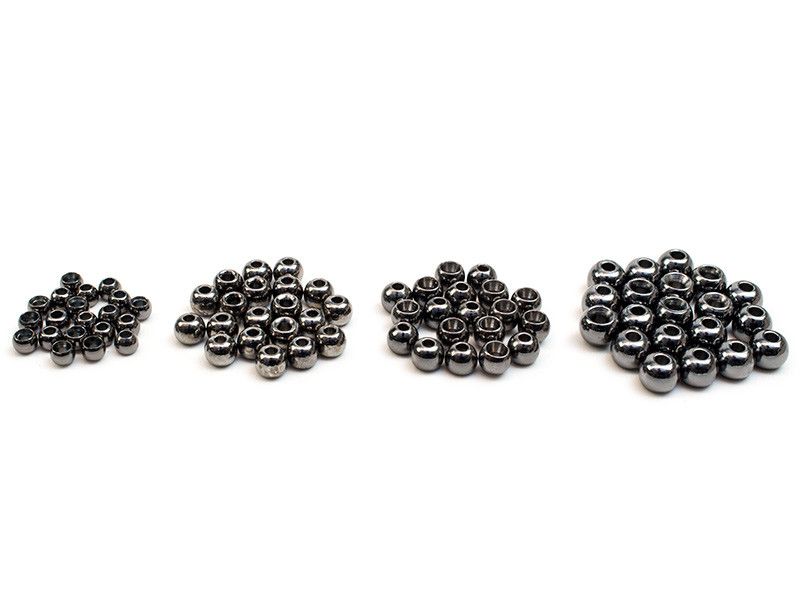 Brass Beads Förtyngningshuvud - Svart - 5 mm