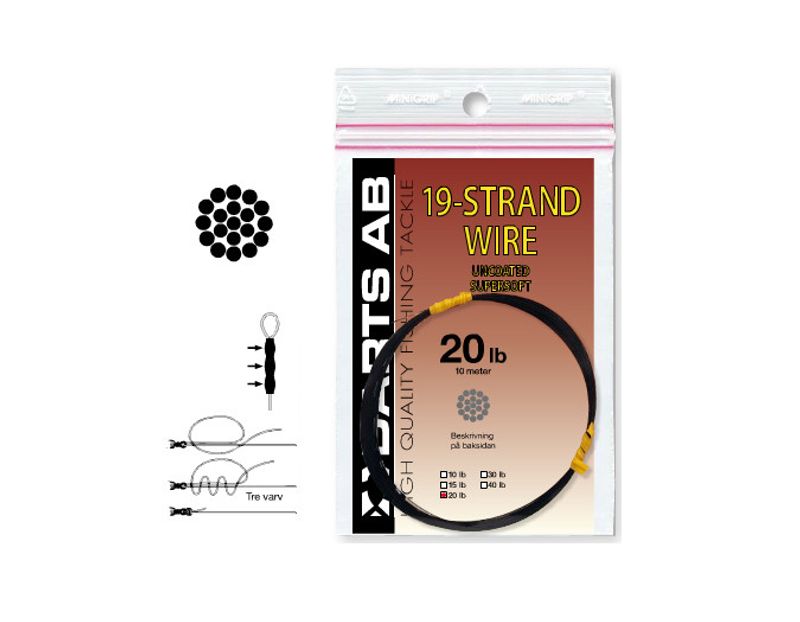 Tafsmaterial Darts 19-Strand - 10m - 40 Lb