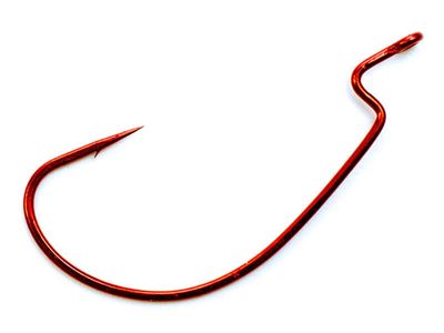 Owner J-Light Hook Offset - Red - 6-p - #1/0