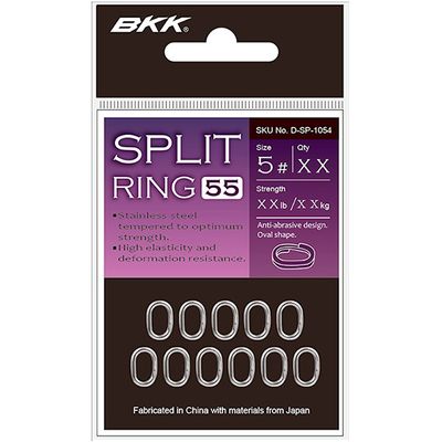 BKK Split Ring-55 Ovala Fjäderringar