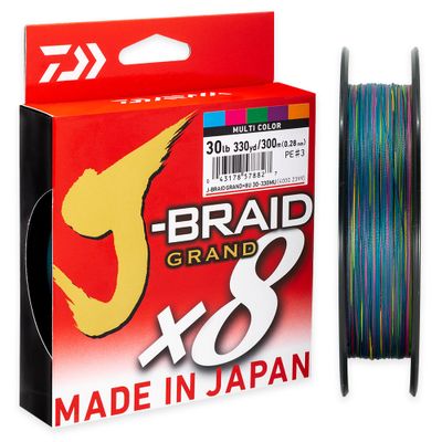 Daiwa J-Braid Grand X8 300m 'Multicolor'