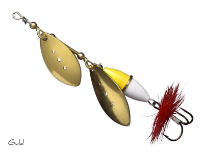 Wipp "Dubbel" Gul/Vit - 12g - Koppar