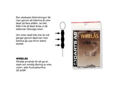 Wirelås Darts - 50st - 2,0 mm