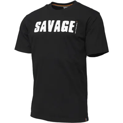Savage Gear Simply Savage Logo Tee - Black - XL