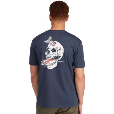 T-Shirt Simms "Trout on my Mind" - Navy Heather
