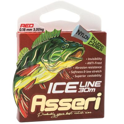 Asseri Ice Line (Fluorocoated) - Red - 30m