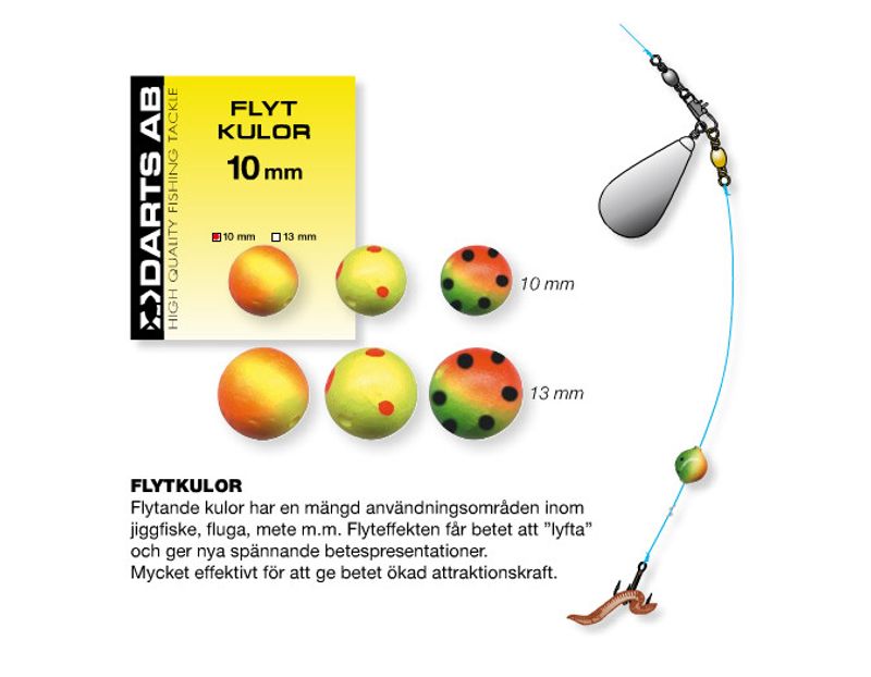 Flytkulor - 5p - 10 mm