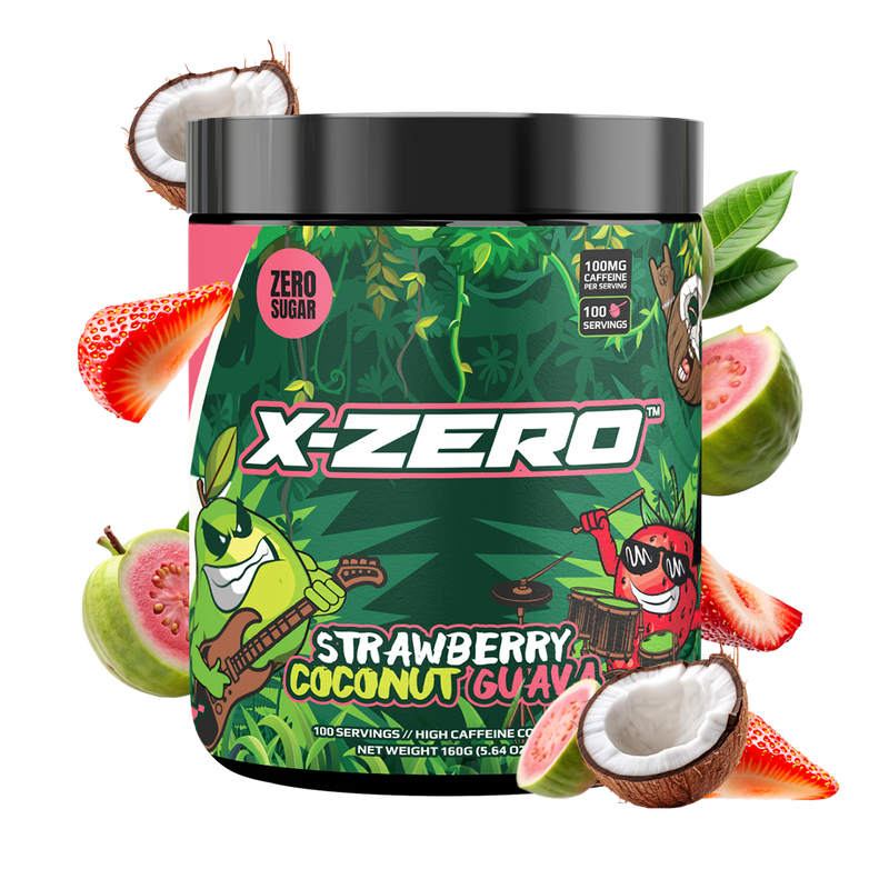 X-Zero Strawberry Coconut Guava (160g / 100 Portioner)