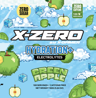 X-Zero Hydration Green Apple (160g / 100 Portioner)