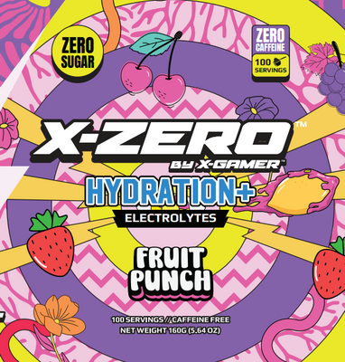 X-Zero Hydration Fruit Punch (160g / 100 Portioner)