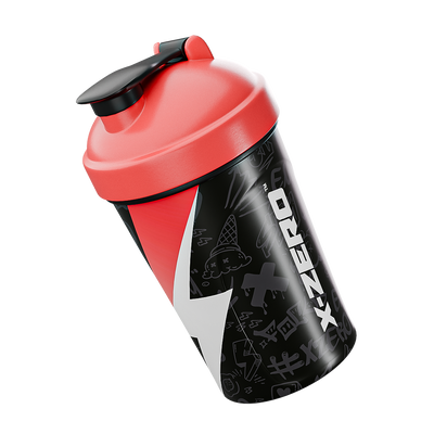 X-Zero Black & Red Shaker (500ml)