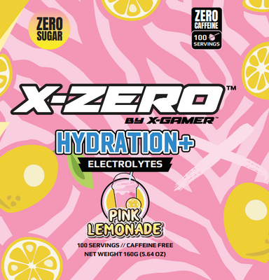 X-Zero Hydration Pink Lemonade (160g / 100 Portioner)