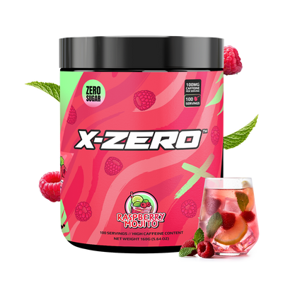 X-Zero Raspberry Mojito (160g / 100 Portioner)